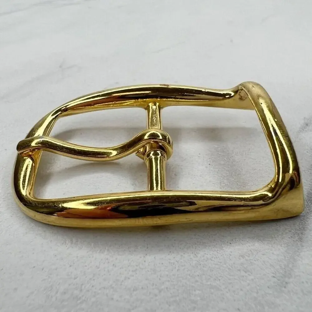 Vintage Gold Tone Simple Basic Belt Buckle for up to 1 Inch Belt